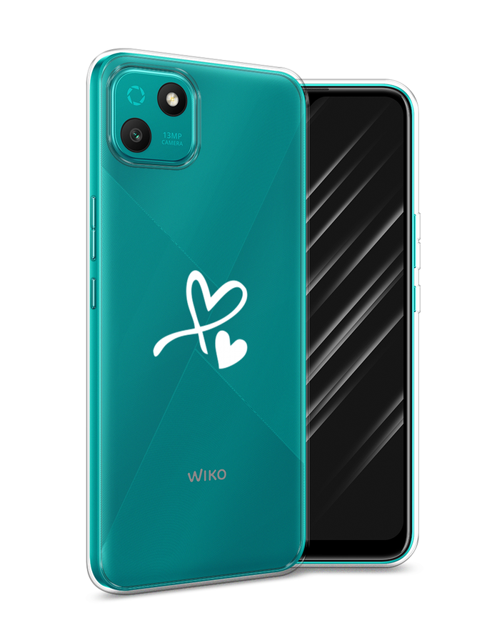 

Чехол Awog на Wiko T10 "Сердечко минимализм", Белый;прозрачный