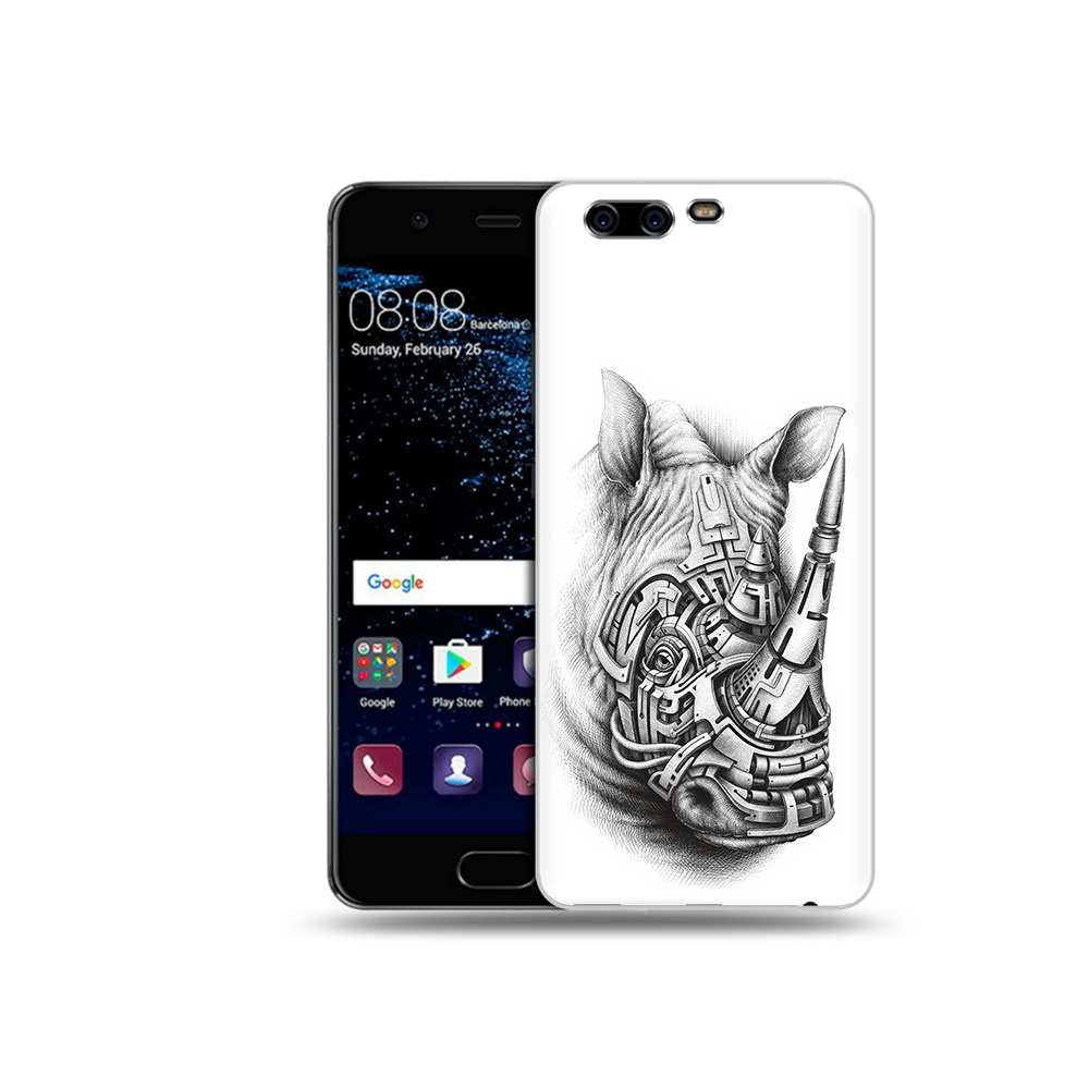 Чехол MyPads Tocco для Huawei P10 стальной носорог (PT60870.50.620)