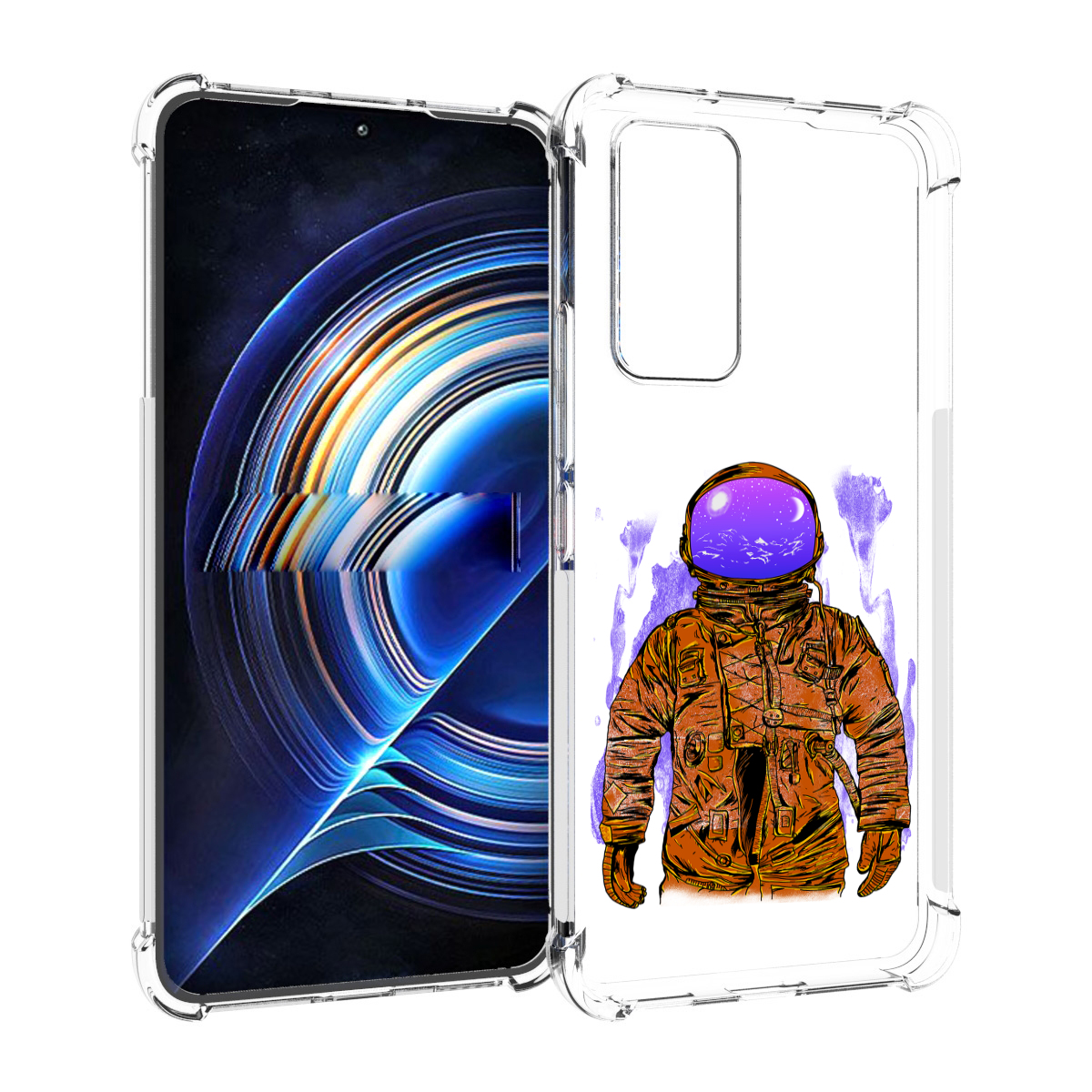 

Чехол MyPads нарисованный мужчина в скафандре для Tecno Camon 19 Neo, Прозрачный, Tocco