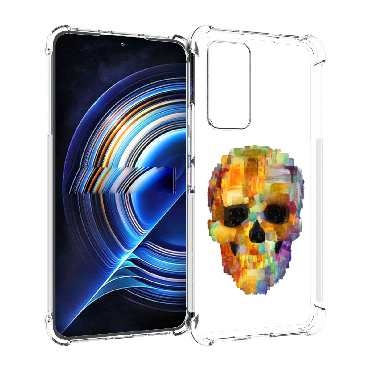 

Чехол MyPads нарисованный череп для Tecno Camon 19 Neo, Прозрачный, Tocco