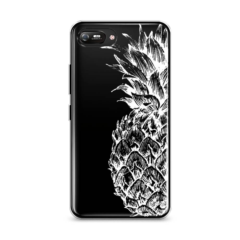 

Чехол Awog на Itel A25/A35 "Ананас графика белая", Белый;прозрачный