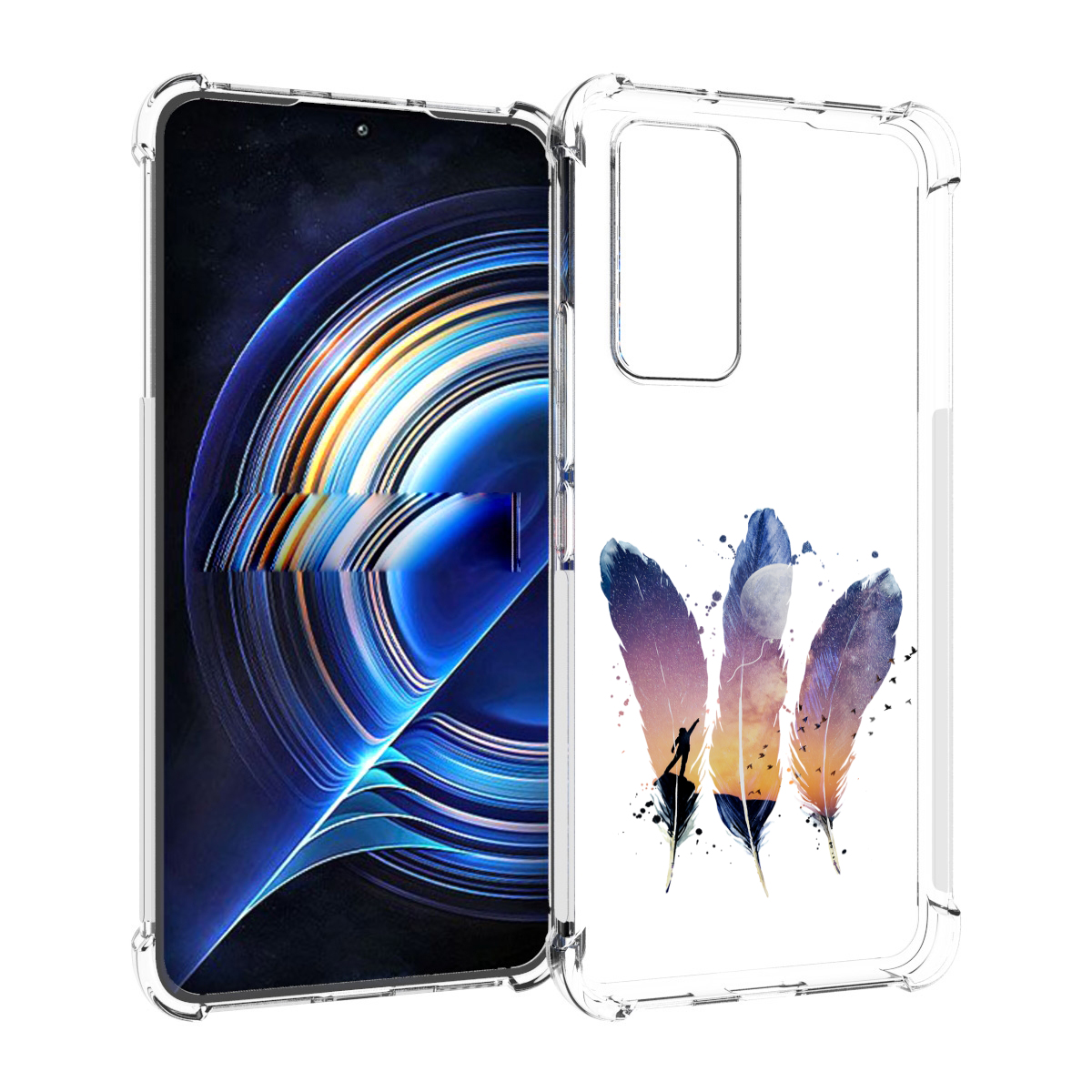 

Чехол MyPads небесные перья для Tecno Camon 19 Neo, Прозрачный, Tocco