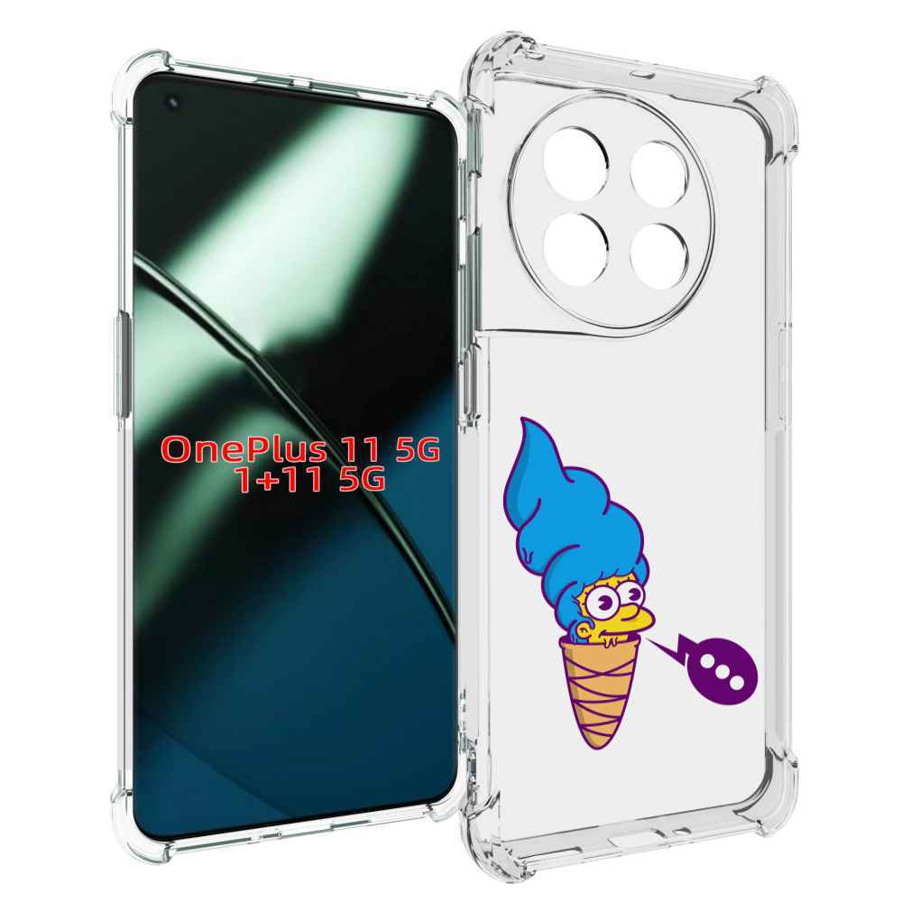 

Чехол MyPads Мардж-рожок для OnePlus 11, Прозрачный, Tocco