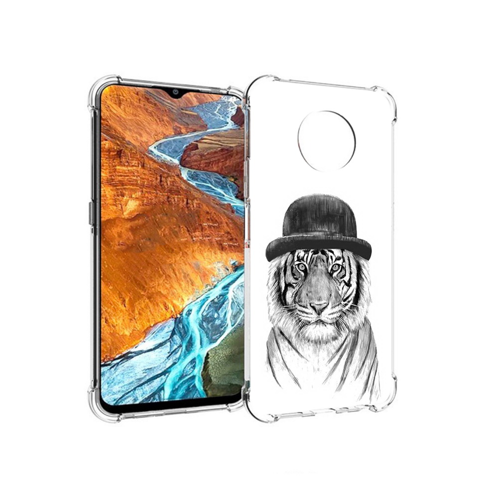 

Чехол MyPads Tocco для Nokia G300 тигр британец (PT224563.108.641), Прозрачный, Tocco