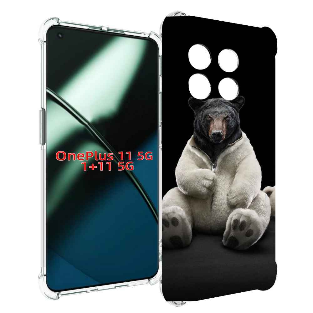 

Чехол MyPads Медведь-бурый-белый для OnePlus 11, Прозрачный, Tocco