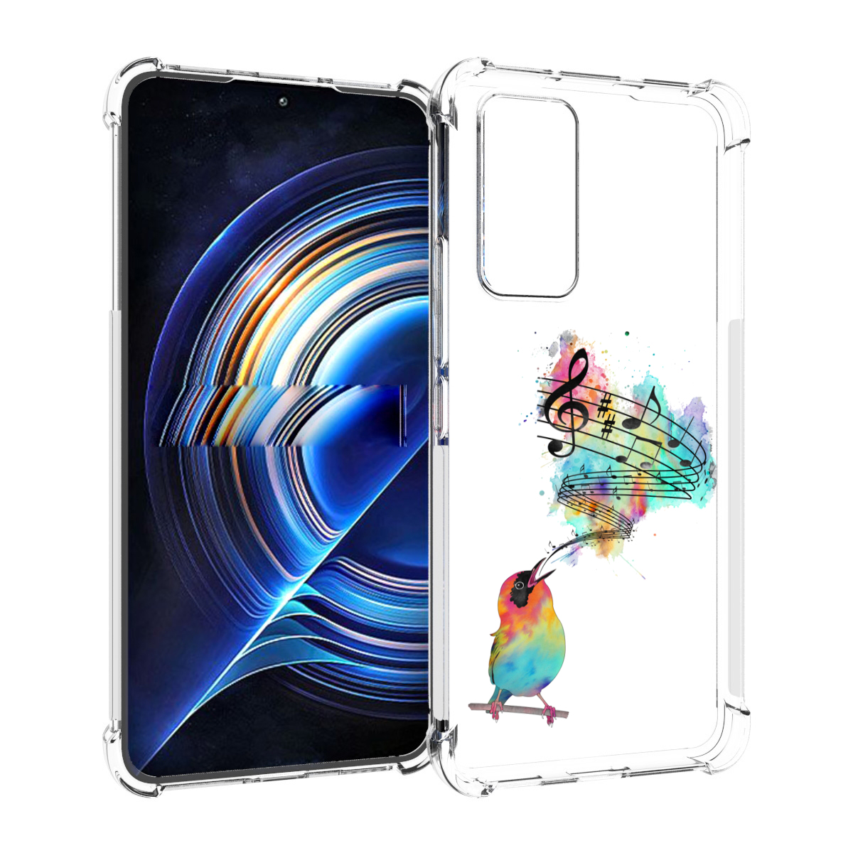 

Чехол MyPads певчая птичка для Tecno Camon 19 Neo, Прозрачный, Tocco
