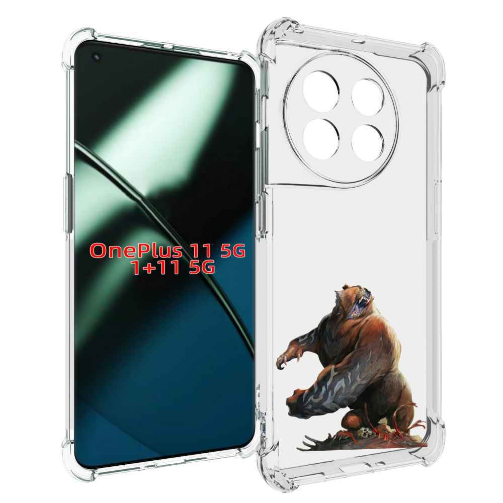 

Чехол MyPads Медведь-жестокий для OnePlus 11, Прозрачный, Tocco