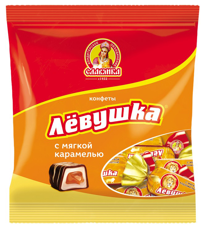 

Конфеты глазированные Славянка Левушка с карамельно-сливочным вкусом