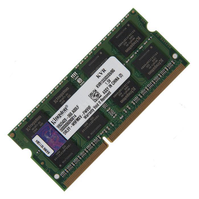 Оперативная память Kingston KVR1333D3S9/8G (114598), DDR3 1x8Gb, 1333MHz