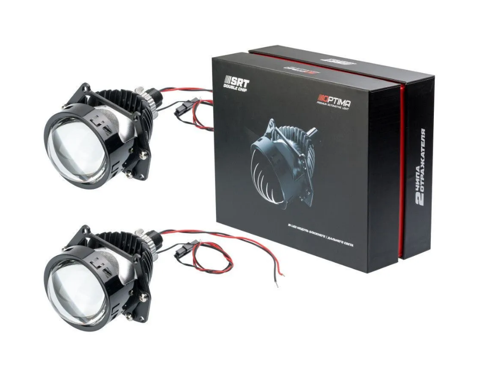 

Optima Premium Bi-LED Lens, SRT Double Chip 3.0", 5500К, 24V (Комплект 2 шт)