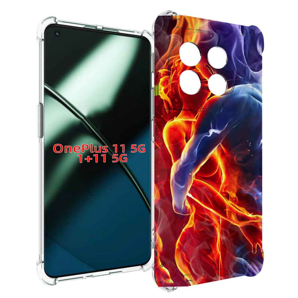 

Чехол MyPads Огонь-вода для OnePlus 11, Прозрачный, Tocco