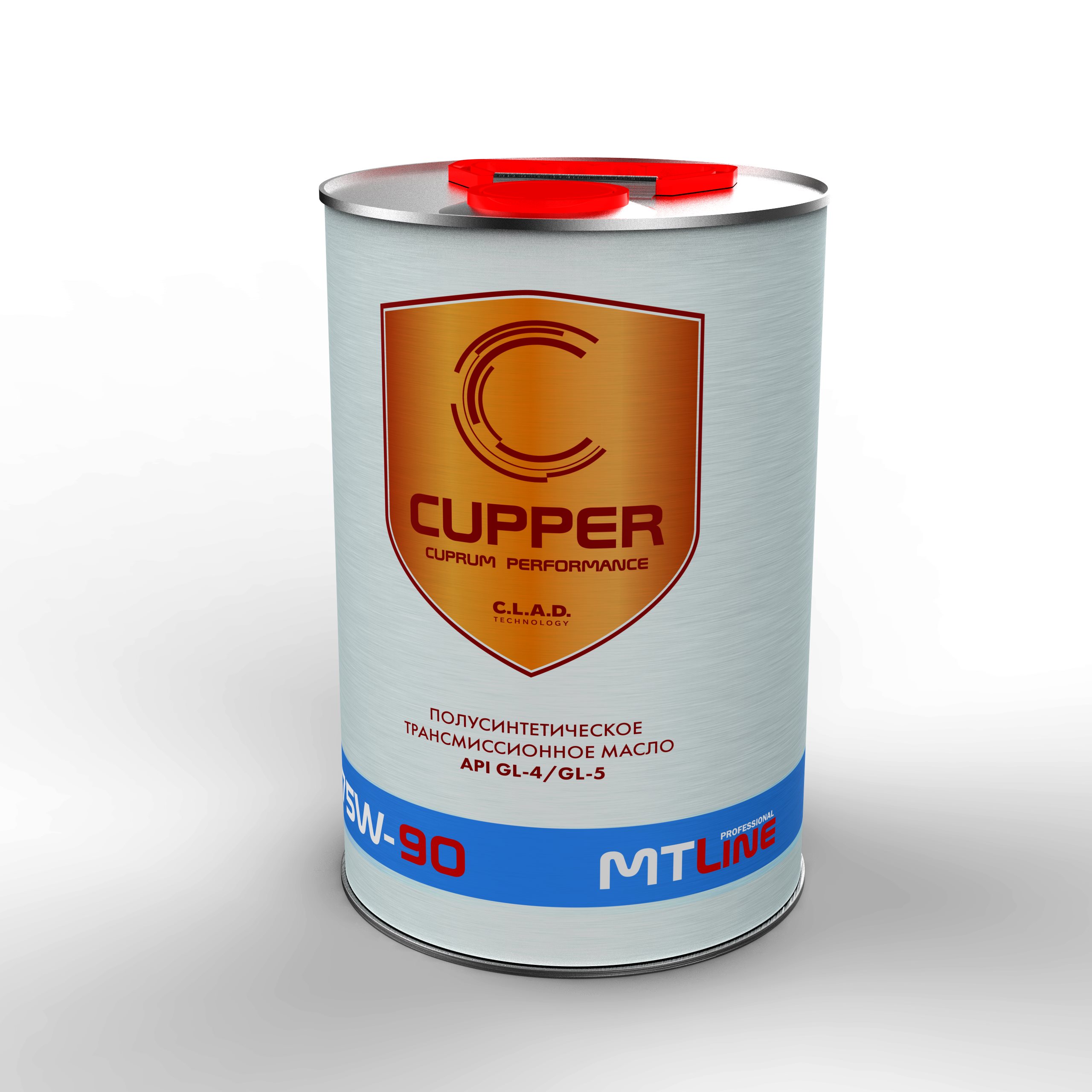 Масло трансмиссионное полусинтетическое CUPPER MT75W90-4 SAE75W-90 API GL-4 (4л)