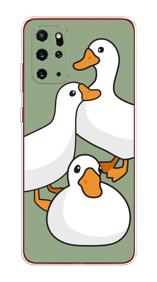 

Чехол на Samsung Galaxy S20 Plus "Утиное трио", Оранжевый;белый;серый, 29350-1