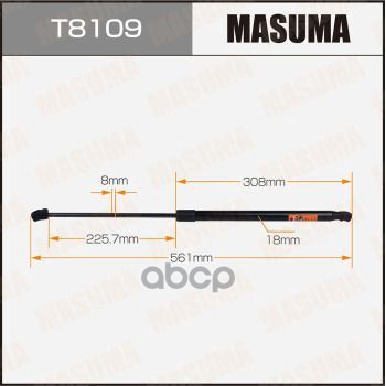 

Упор газовый багажника MASUMA, L=561mm (1/40)