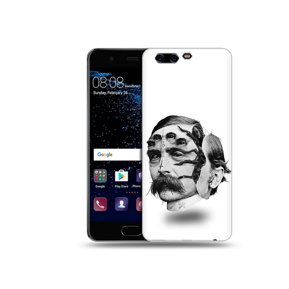 

Чехол MyPads Tocco для Huawei P10 страшное лицо мужчины (PT60870.50.629), Прозрачный, Tocco