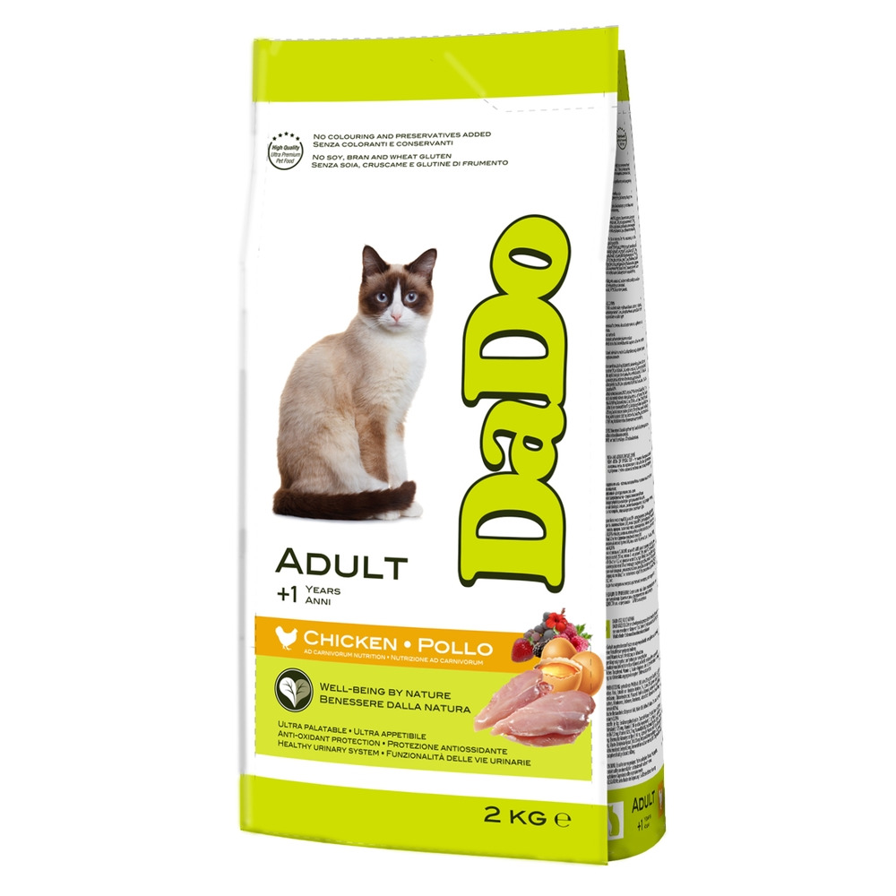Сухой корм для кошек Dado Cat Adult, с курицей, 2 кг