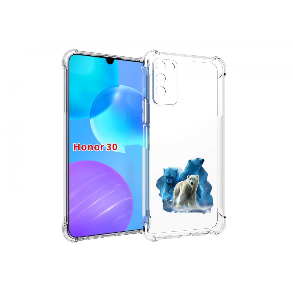 

Чехол MyPads полярный медведь для Huawei Honor 30 Lite, Tocco