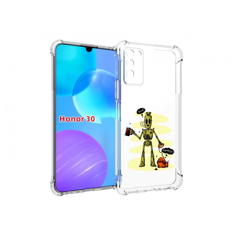 

Чехол MyPads прикольный робот для Huawei Honor 30 Lite, Tocco
