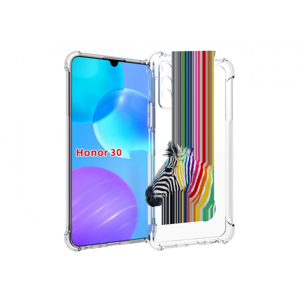 

Чехол MyPads радужная зебра для Huawei Honor 30 Lite, Tocco