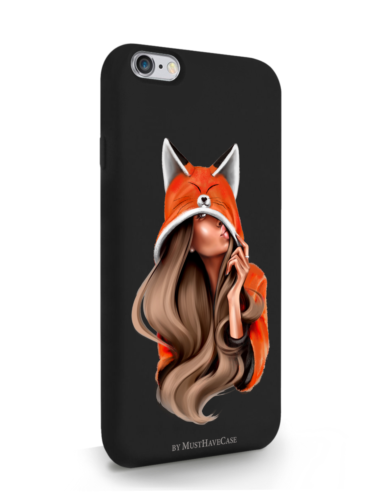 

Чехол MustHaveCase для iPhone 6/6s Лисичка, черный, Оранжевый;черный