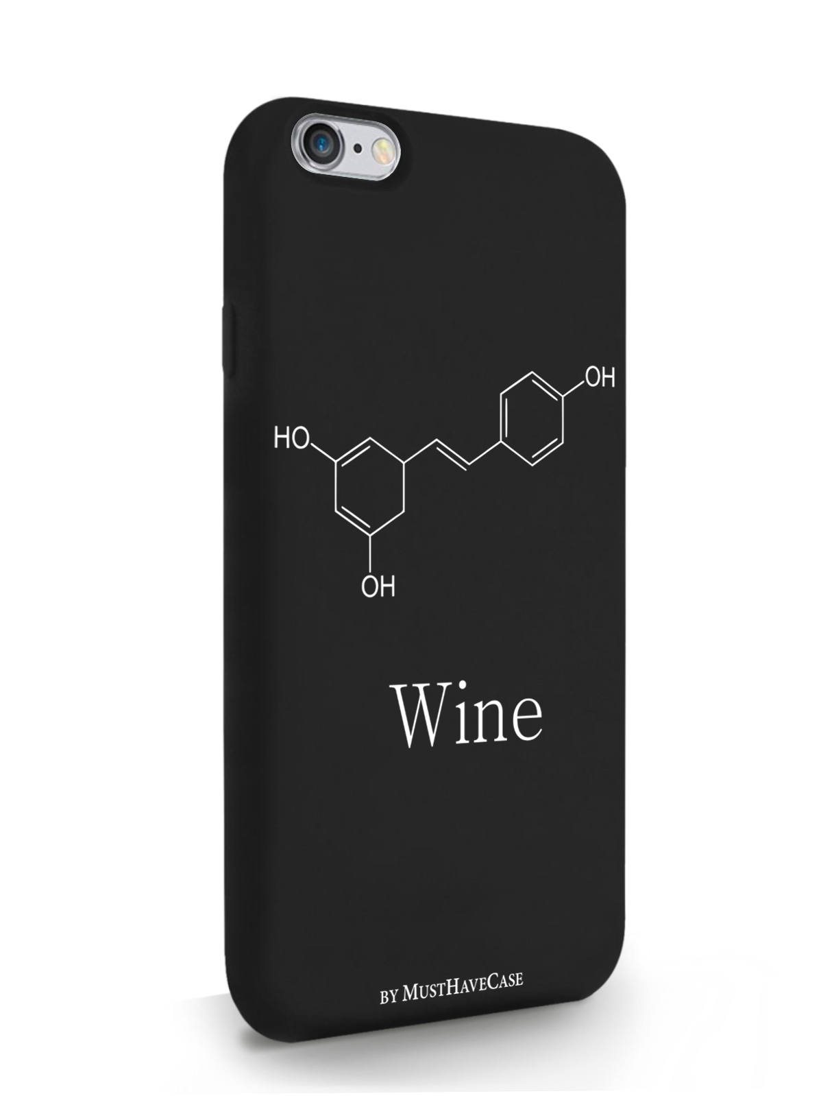 

Чехол MustHaveCase для iPhone 6/6s Молекула вина, черный, Черный;белый