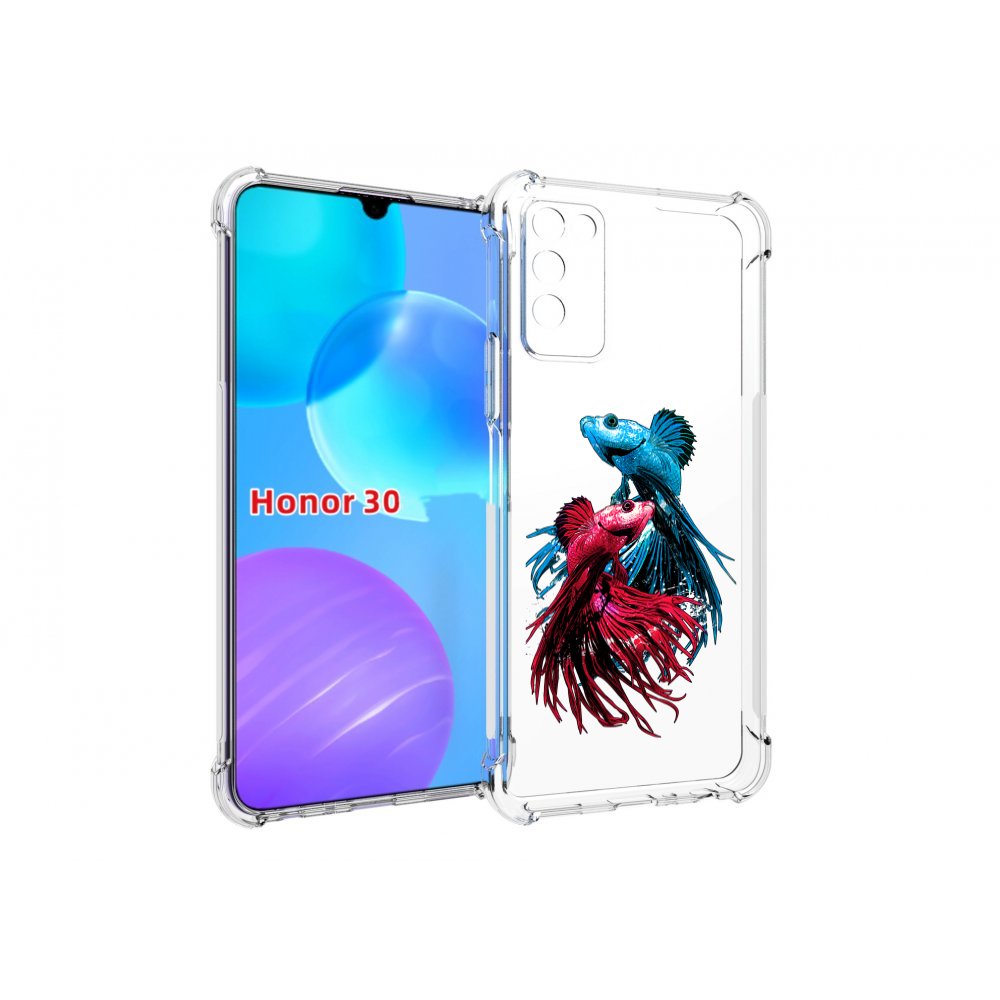 

Чехол MyPads рыбы петушки для Huawei Honor 30 Lite, Tocco