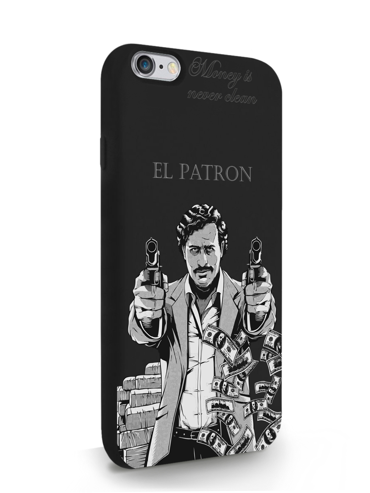 

Чехол MustHaveCase для iPhone 6/6s Пабло Эскобар, черный, Серый;черный