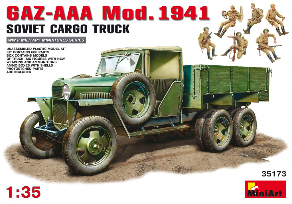 фото Сборная модель miniart 1/35 грузовой автомобиль aaa обр. 1941 г. 35173