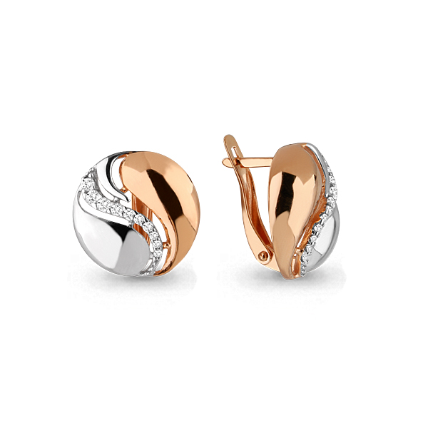 

Серьги из серебра с фианитом Aquamarine 45764А_925_з, 45764А_925_з