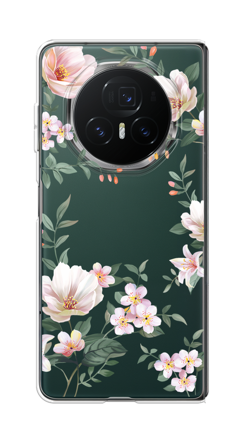

Чехол на Honor Magic V3 Beautiful white flowers, Бежевый;зеленый, 6125050-1