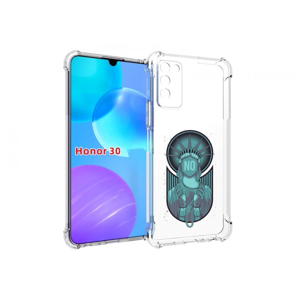 

Чехол MyPads статуя свободы зеленый для Huawei Honor 30 Lite, Tocco