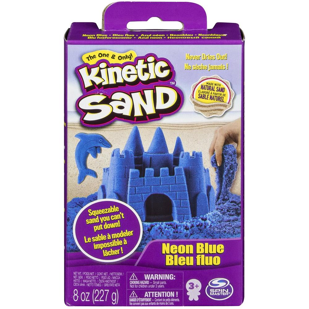 Купить Кинетический песок Spin Master Kinetic Sand набор для лепки 240 г (синий),