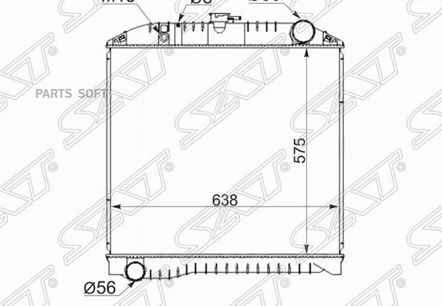 

SAT Радиатор HINO RANGER 10-