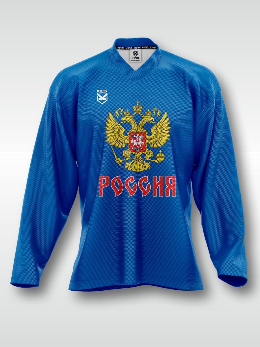 

Хоккейная майка джерси Kipir M Ярко-синий, Зеленый, Уважай партнера