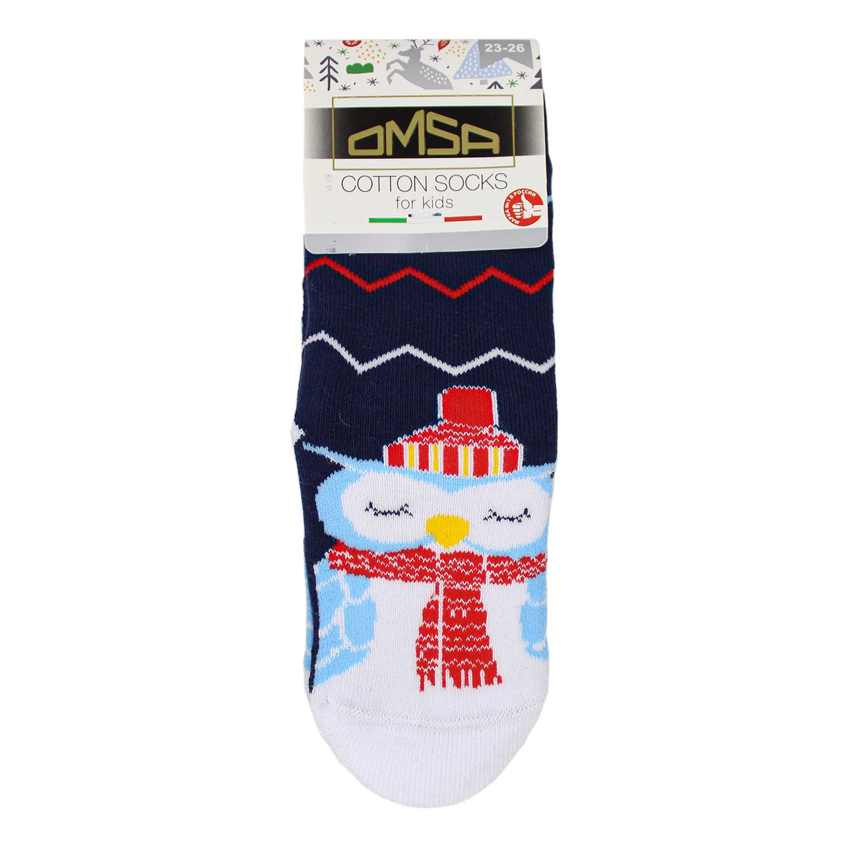

Носки детские Omsa Kids Calzino Шарфики хлопок blu р 23-26