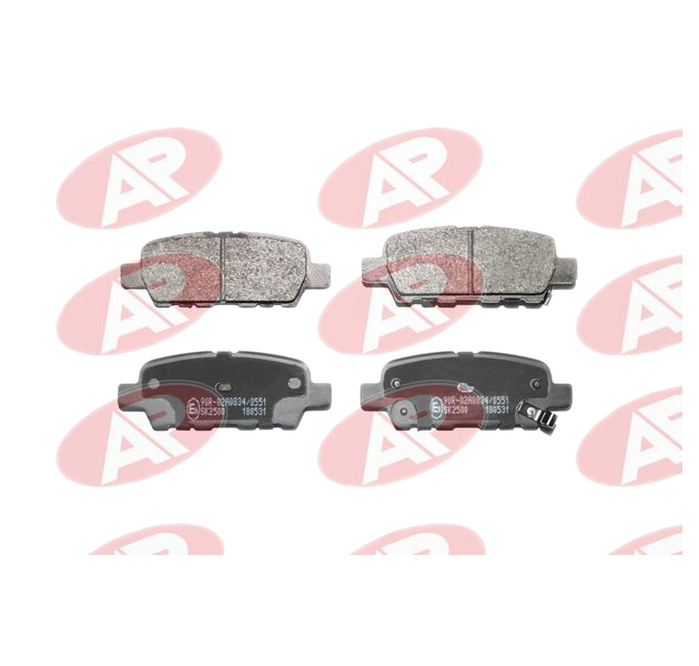 

Колодки тормозные дисковые задн NISSAN CUBE(Z12),JUKE(F15),LEAF(ZE0),MURANO I(Z AP 05P1862