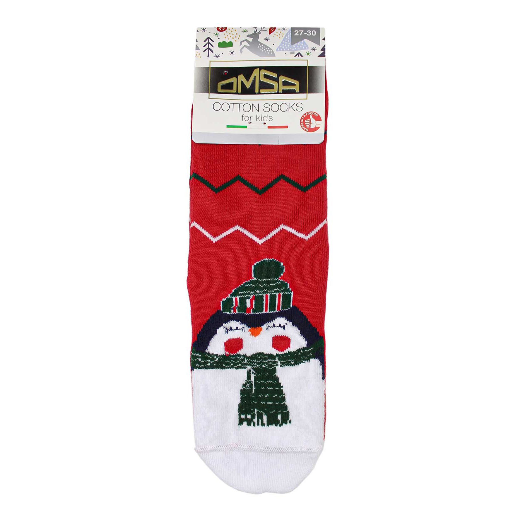 

Носки детские Omsa Kids Calzino Шарфики хлопок rosso р 27-30