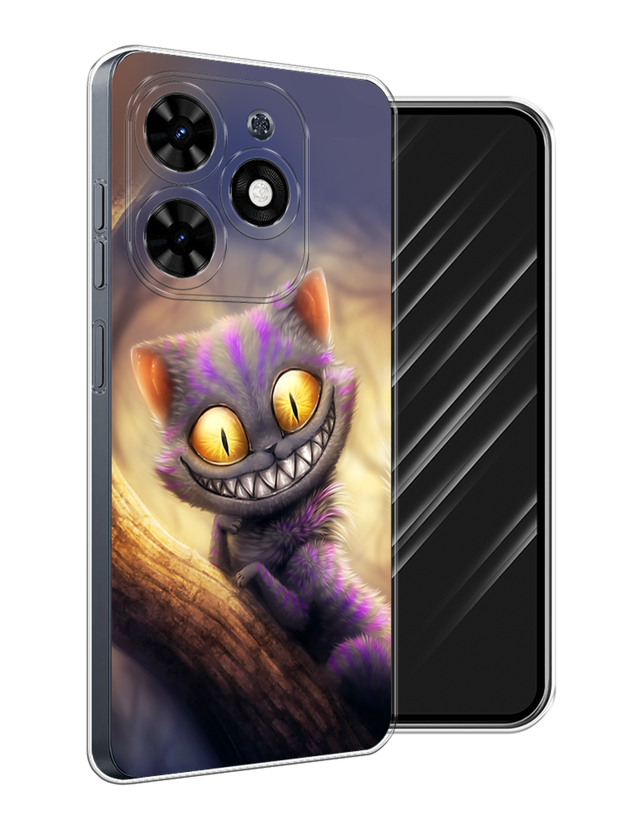 

Чехол Awog на Tecno Spark 20C "Cheshire Cat", Фиолетовый;желтый, 304950-1