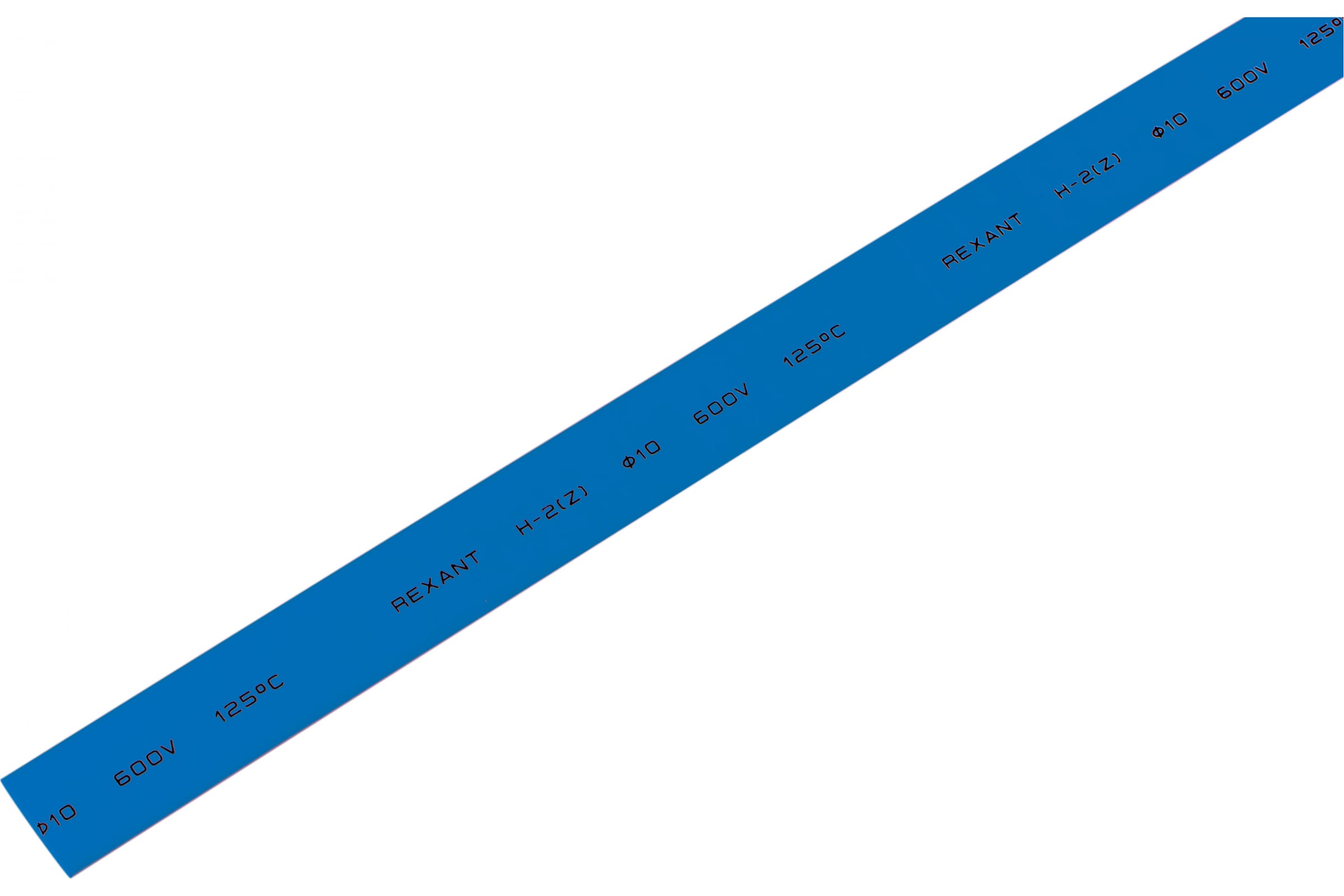 фото Трубка термоус. rexant длина 1000мм, ширина 10мм, диаметр 10мм, синий, 50шт [21-0006]