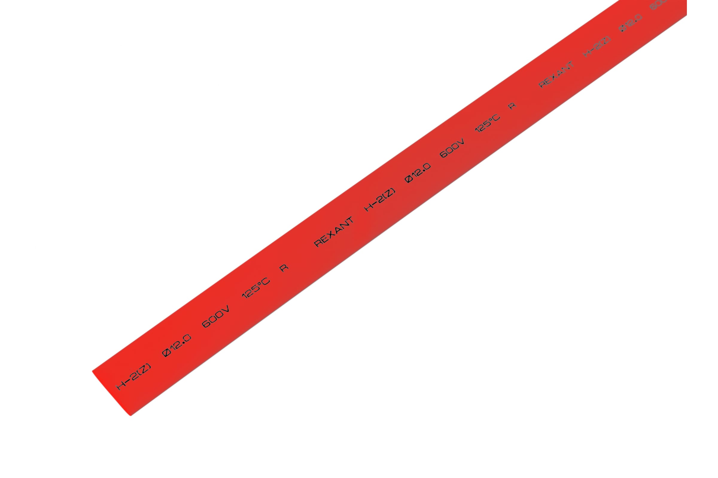 фото Трубка термоус. rexant длина 1000мм, ширина 12мм, диаметр 12мм, красный, 50шт [21-2004]
