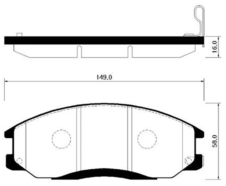 

Тормозные колодки HSB hp0014