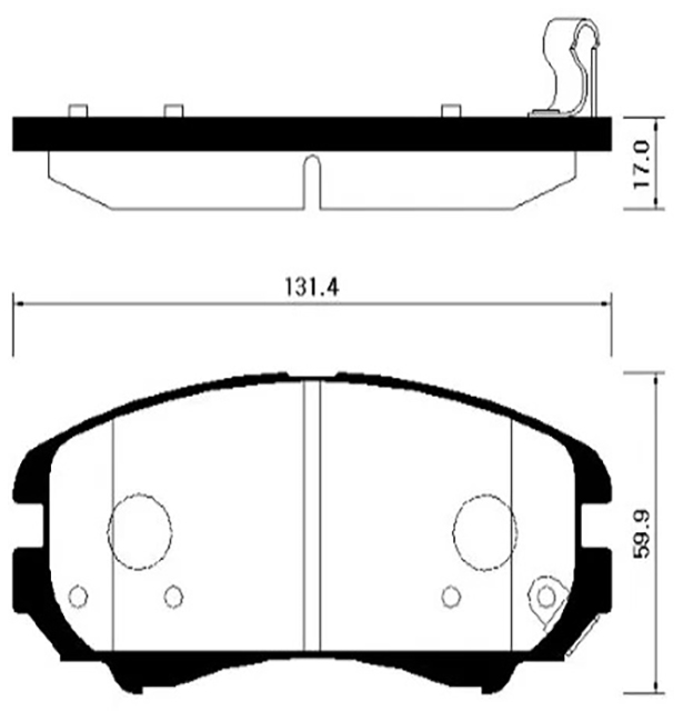 

Тормозные колодки HSB hp0042