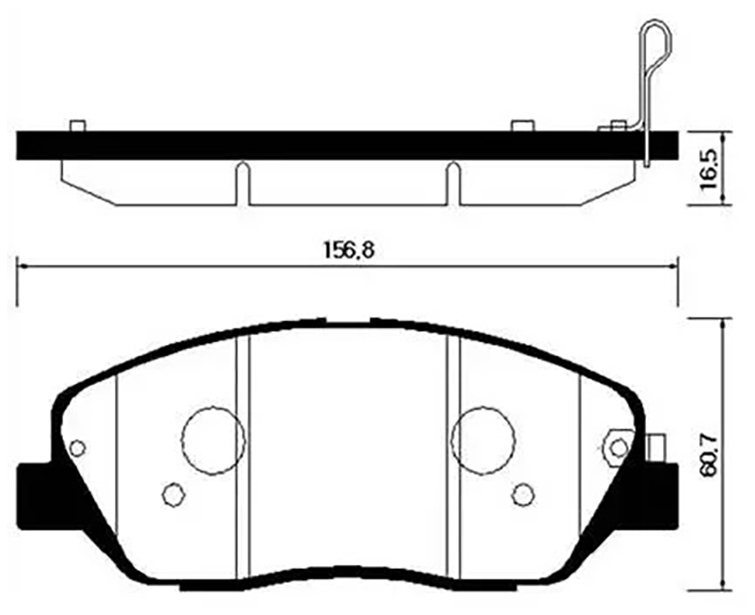 

Тормозные колодки HSB hp0043