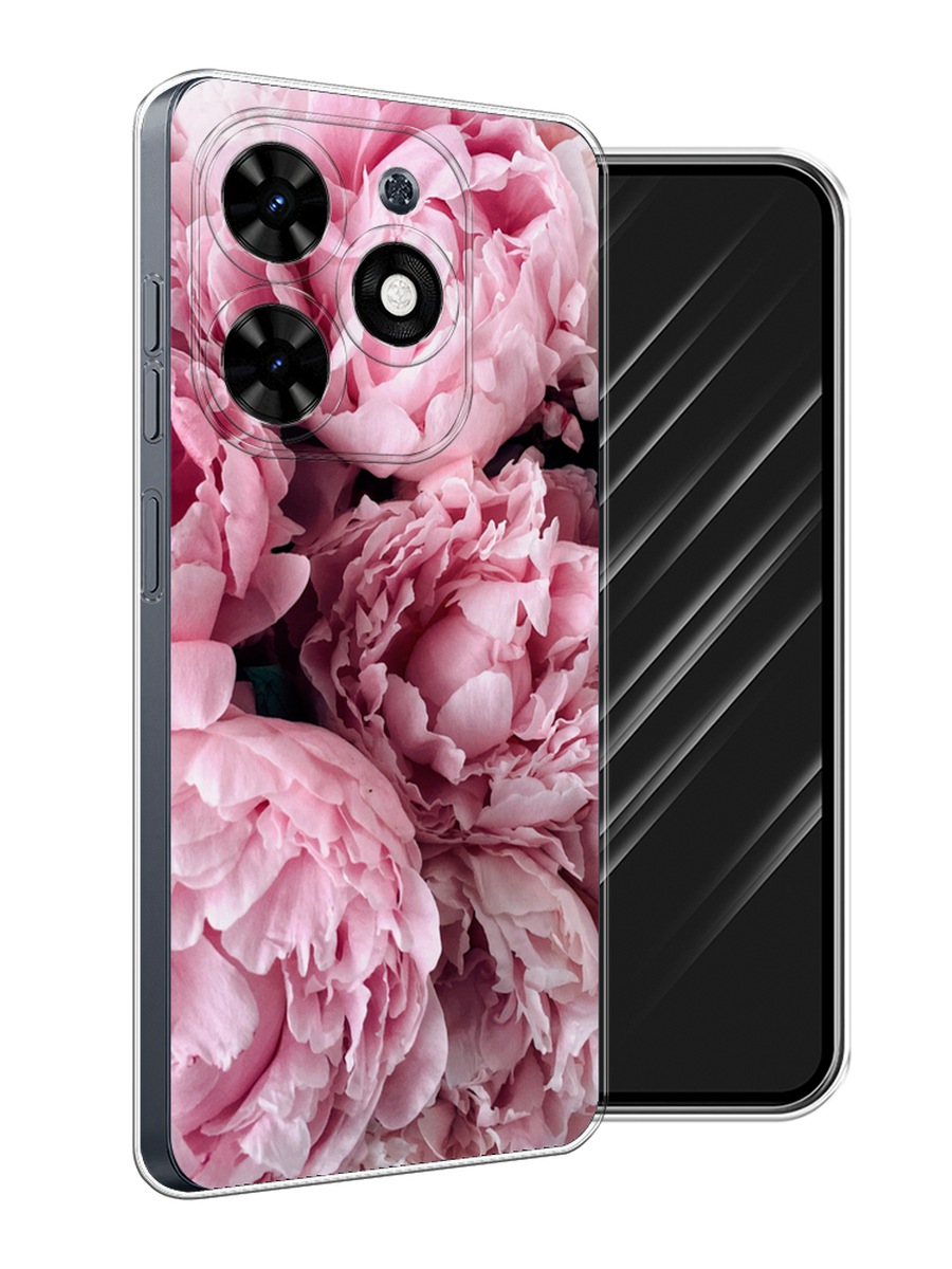 

Чехол Awog на Tecno Spark 20C "Нежные пионы", Розовый;черный;белый, 304950-1