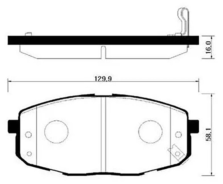 

Тормозные колодки HSB hp1020