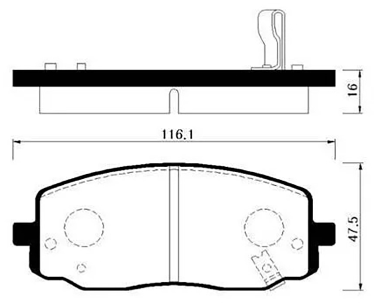 

Тормозные колодки HSB hp1025
