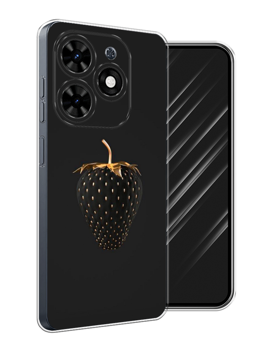 

Чехол Awog на Tecno Spark 20C "Черно-золотая клубника", 304950-1
