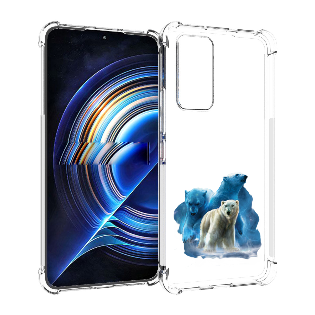 

Чехол MyPads полярный медведь для Tecno Camon 19 Neo, Прозрачный, Tocco