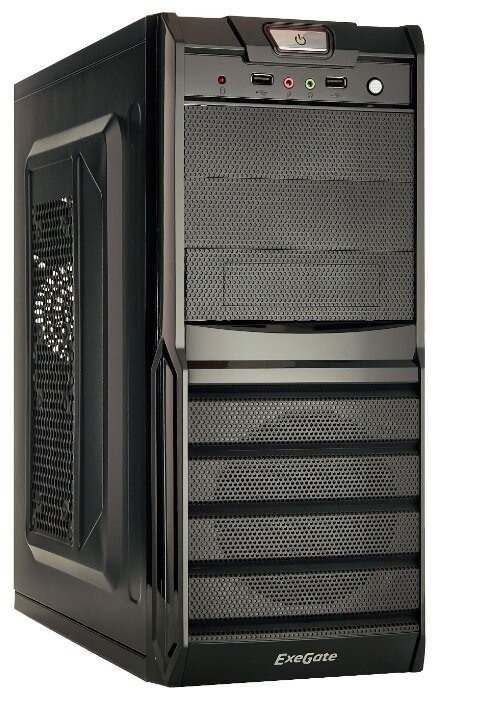 

Корпус компьютерный ExeGate XP-329S (EX278400120RUS) черный, XP-329S