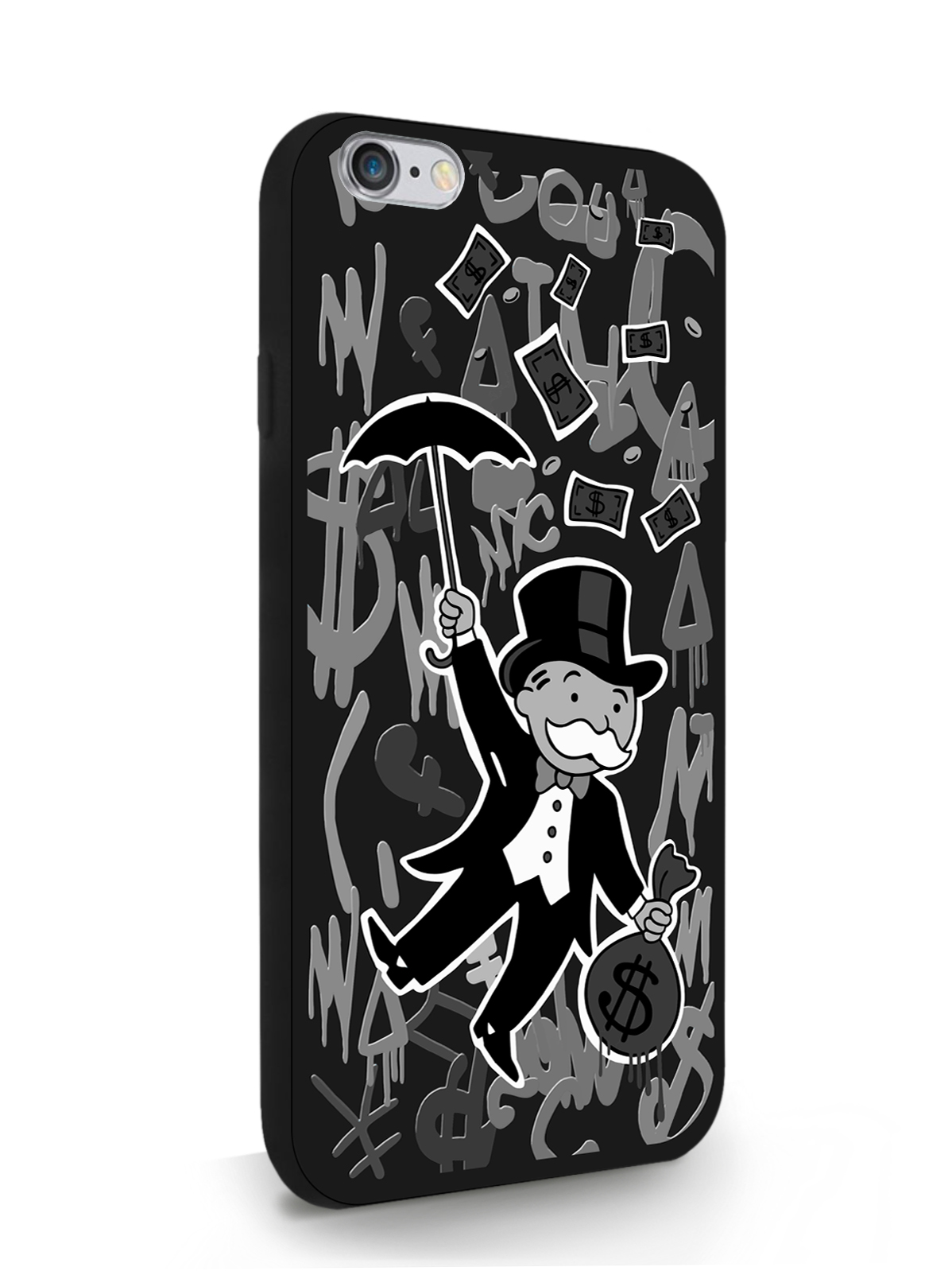 

Чехол MustHaveCase для iPhone 6/6s Monopoly Black Edition, черный, Серый;черный
